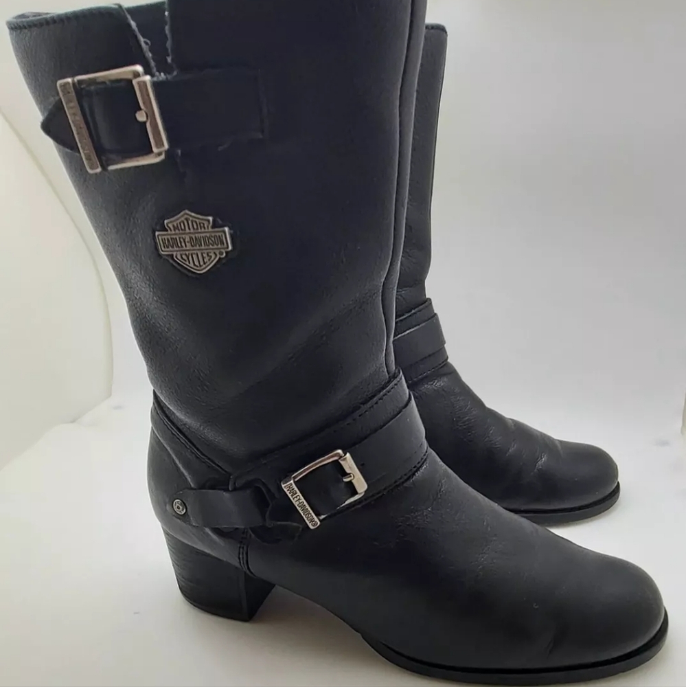 Harley Davidson Motorcycle Biker Boot Heel